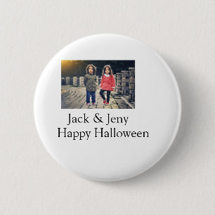 Macaron Rond 5 Cm ajouter nom photo texte Halloween enfant fille gar