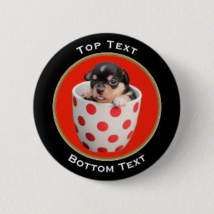 Macaron Rond 5 Cm Ajoutez votre coutume de photo et de textes