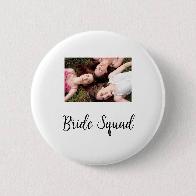Macaron Rond 5 Cm Ajoutez votre nom photo bridesmaid squad marié par (Devant)