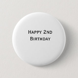 Macaron Rond 5 Cm ajoutez votre texte personnalisé joyeux anniversai