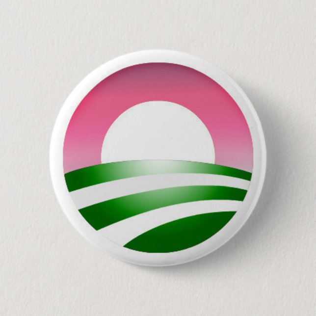 Macaron Rond 5 Cm AKA pour le bouton d'Obama (Devant)