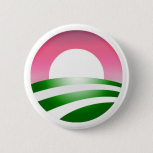 Macaron Rond 5 Cm AKA pour le bouton d'Obama