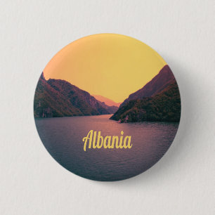 Macaron Rond 5 Cm Albanie Europe Plage Péninsule balkanique