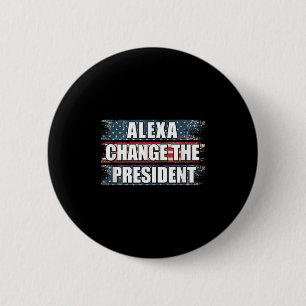 Macaron Rond 5 Cm Alexa Change Le Président Funny Trump