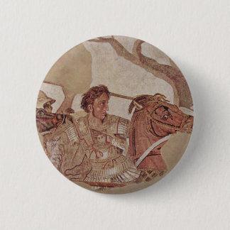 Macaron Rond 5 Cm Alexandre le grand à la guerre
