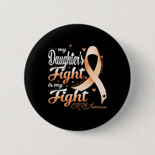 Macaron Rond 5 Cm Algodystrophie Le combat de ma fille est mes cultu