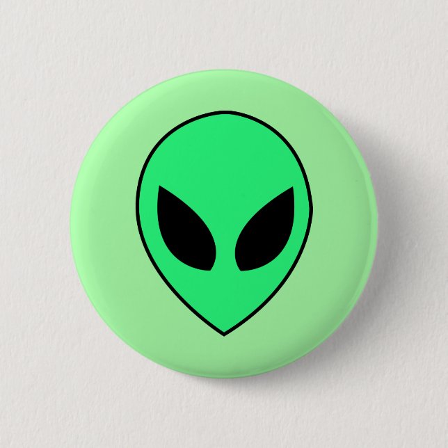 Macaron Rond 5 Cm Alien (Devant)