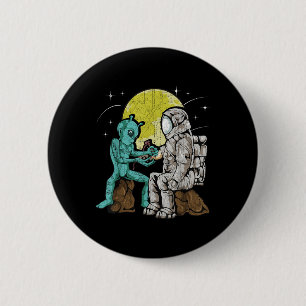 Macaron Rond 5 Cm Alien Astronaute Tattoo Vintage Tattoo Artis