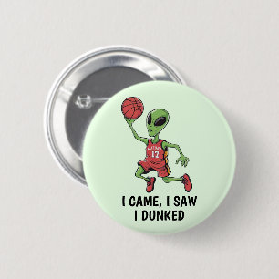 Macaron Rond 5 Cm Alien de basket
