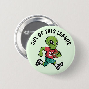 Macaron Rond 5 Cm Alien de football