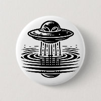 Alien noir et blanc en OVNI Ai art