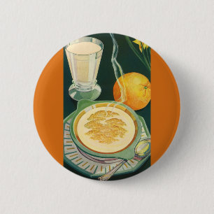 Macaron Rond 5 Cm Aliments de santé vintage, boissons, petit-déjeune