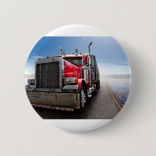 Macaron Rond 5 Cm All American Trucker