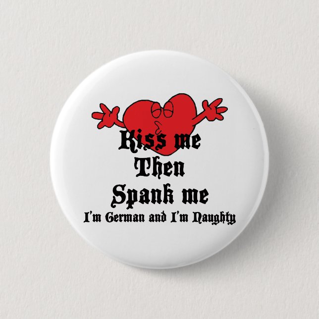 Macaron Rond 5 Cm Allemand vilain (Devant)