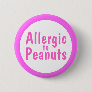 Macaron Rond 5 Cm Allergique aux arachides