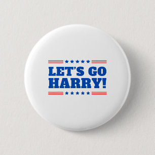 Macaron Rond 5 Cm Allez Harry - Vous votez Trump aujourd'hui drôle 2