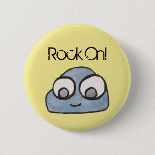 Macaron Rond 5 Cm Allez ! Illustration Baby Rock