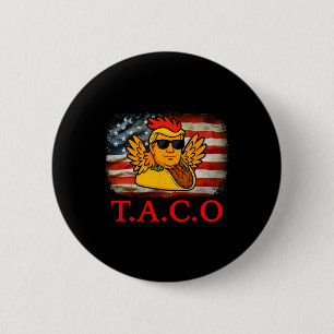 Macaron Rond 5 Cm Allez Taco Shirt T.a.c.o Drôle Chicken T tendance