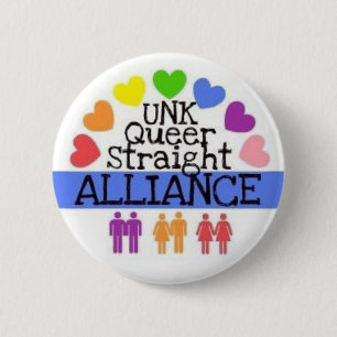 Macaron Rond 5 Cm Alliance droit étrange INCONNU se boutonnent