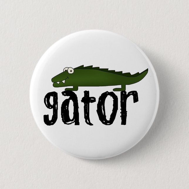 Macaron Rond 5 Cm Alligator (Devant)