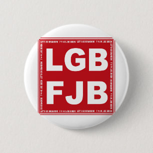 Macaron Rond 5 Cm Allons Brandon ! F**k Joe Biden LGB FJB