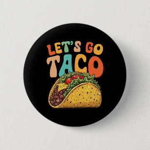 Macaron Rond 5 Cm Allons-y Taco Rétro Vintage Allons-y Taco 3