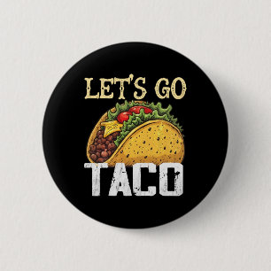 Macaron Rond 5 Cm Allons-y Taco Rétro Vintage Allons-y Taco 4