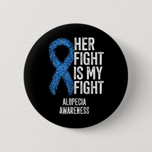 Macaron Rond 5 Cm Alopecia Areata Son Combat Est Mon Combat Alopecia