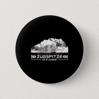 Macaron Rond 5 Cm Alpes de Zugspitze Montagnes de Wetterstein Randon