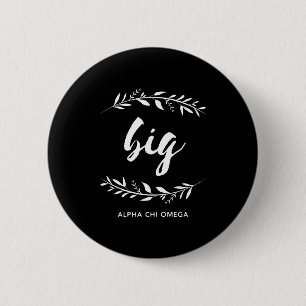 Macaron Rond 5 Cm Alpha guirlande d'Omega de Chi grande