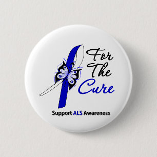 Macaron Rond 5 Cm ALS Support For The Cure