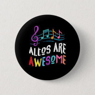 Macaron Rond 5 Cm Altos Sont Magnifiques Chorale Chanteur Chanter Mu