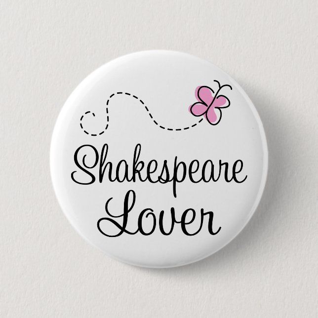 Macaron Rond 5 Cm Amant mignon de Shakespeare (Devant)