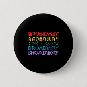 Macaron Rond 5 Cm Amateur de musique rétro de Broadway Théâtre Théât
