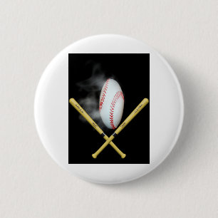 Macaron Rond 5 Cm amateurs de baseball