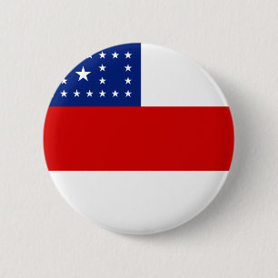 Macaron Rond 5 Cm Amazonas, bouton brésilien de drapeau d'état