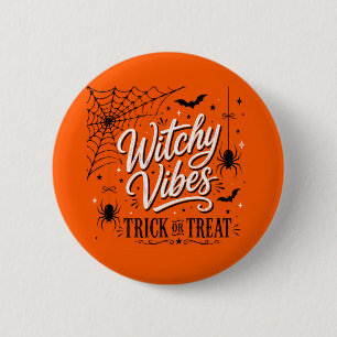Macaron Rond 5 Cm Ambiance Sorcière Halloween – Astuce de Toile d'Ar