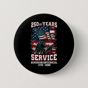Macaron Rond 5 Cm American 250th Anniversary Celebration 250 Years U