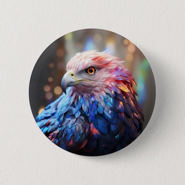 Macaron Rond 5 Cm American Dream - Fantastic Eagle (Devant)