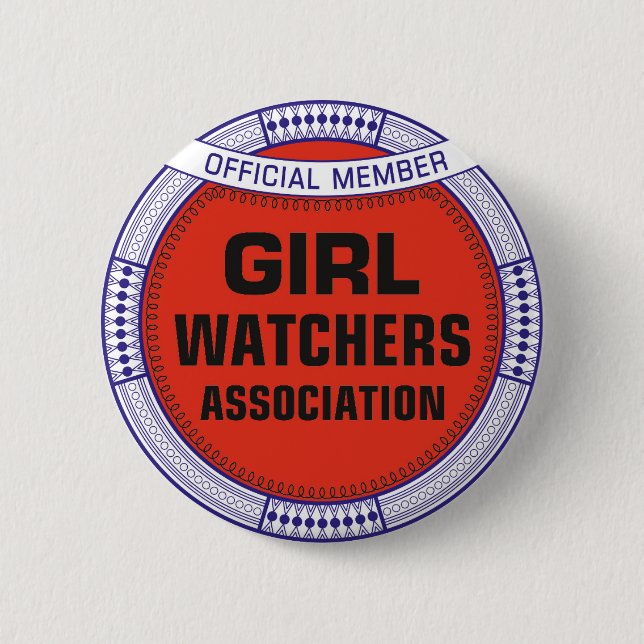 Macaron Rond 5 Cm American Girl Watchers Association (Devant)