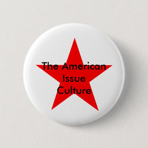 Macaron Rond 5 Cm American Issue Culture Star Red
