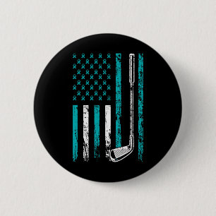 Macaron Rond 5 Cm American Sports Drapeau Mois de sensibilisation au