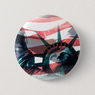 Macaron Rond 5 Cm American Way Liberty