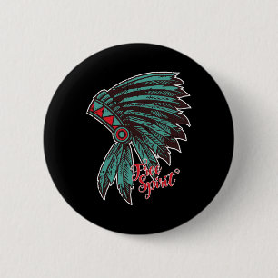 Macaron Rond 5 Cm Amérindien Free Spirit Awesome Hallowe