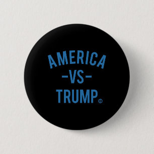 Macaron Rond 5 Cm Amérique contre Trump - Amérique Versus Trump _1