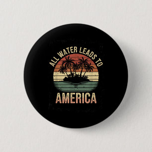 Macaron Rond 5 Cm Amérique du Golfe Humour Trump Patriotique 2025