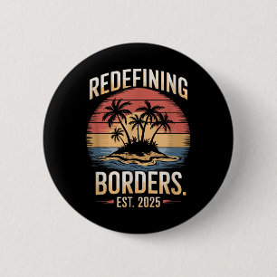Macaron Rond 5 Cm Amérique du Golfe Humour Trump Patriotique 2025