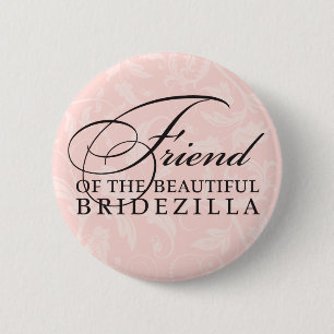 Macaron Rond 5 Cm Ami de la mariée / Bridezilla