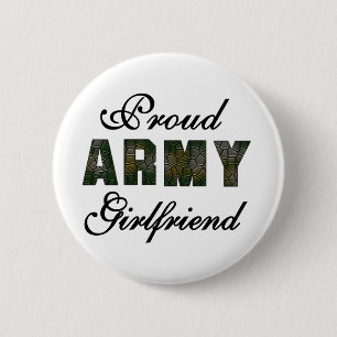 Macaron Rond 5 Cm Amie fière d'armée