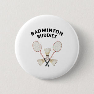 Macaron Rond 5 Cm Amis de badminton